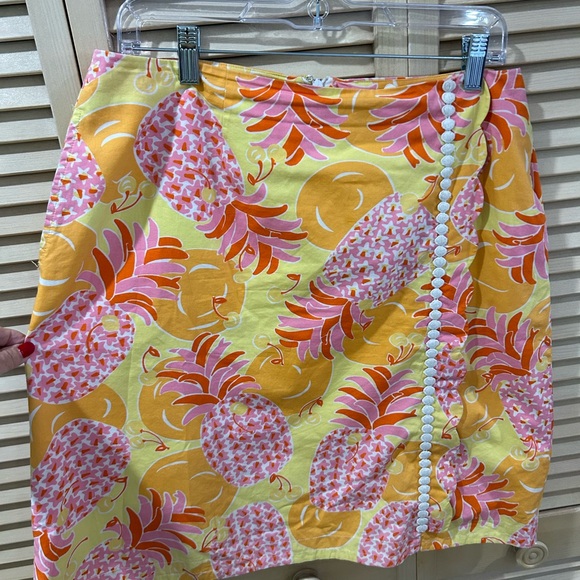 Vintage Pineapple print 🍍🍍Lilly Pulitzer skirt. Size 12 - Picture 5 of 16